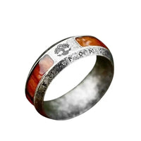 Bague en Bois et et Acier Inoxydable Yggdrasill