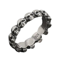 Bague skull argent hommes et femmes