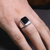 Grosse Bague en Argent : Chevalière