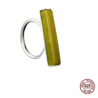 bague serpentine argent ajustable