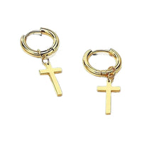 Boucle d'oreilles Croix pour homme