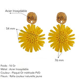 Boucles d’Oreilles Marguerite – Éclat Solaire