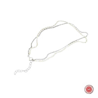 Bracelet de Cheville pour femme en acier inoxydable et zircon