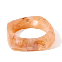 Bracelets manchettes femme – résine colorée vintage