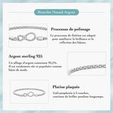 Bracelet Noeud en Argent Sterling