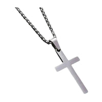 Collier à Croix pour Homme en Acier Inoxydable