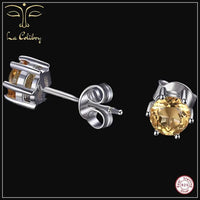 Bijou Citrine Boucles d'oreilles en argent - La Colibry