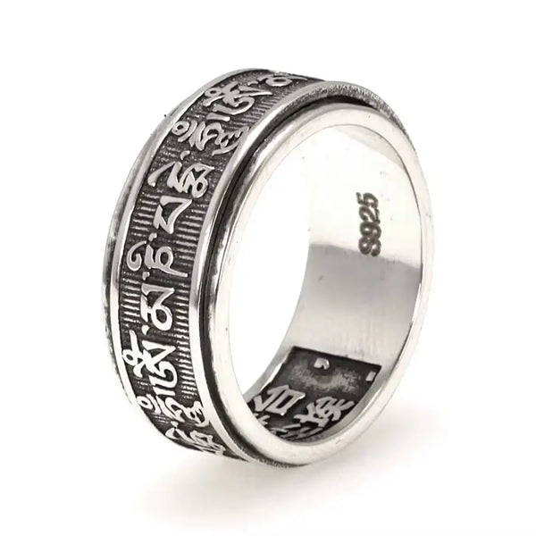 Bague Bouddhiste Rotative