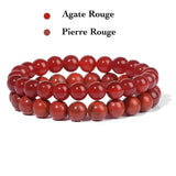 Bracelet en Pierre Naturelle Couple : Idée Cadeau