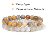 Bracelet en Pierre Naturelle Couple : Idée Cadeau