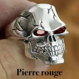 Bague tête de mort : style biker et gothique