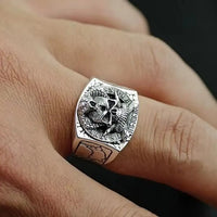 Bague Crane Large en Argent sterling `massif