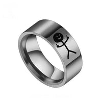 Grosse Bague Acier Femme : Bague Doigt d'Honneur