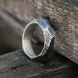 Bague  Gothique Homme ciselée en acier inoxydable