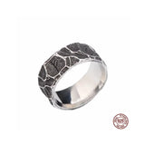 Bague  Gothique Homme ciselée en acier