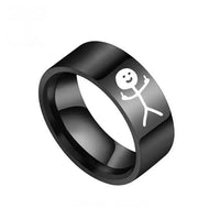 Grosse Bague Acier Femme : Bague Doigt d'Honneur