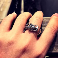 Bague Dragon chinois en Argent pour homme