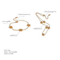 Bracelet en acier inoxydable doré en plaqué or - La Colibry