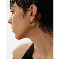 boucles d'oreilles peul acier inoxydable
