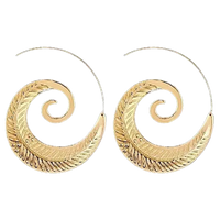 Boucles d'oreilles spirales d'Été Sans Fin