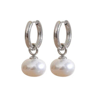Boucles d'oreilles créoles fantaisies avec perles - La Colibry