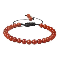 Bracelet en Agate rouge - Pierre naturelle