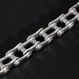 Bracelet Chaine Biker Moto Velo en Argent