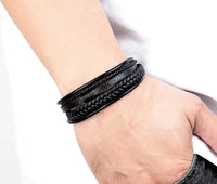 Bracelet pour homme en cuir