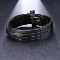 bracelet cuir noir
