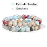 Bracelet en Pierre Naturelle Couple : Idée Cadeau