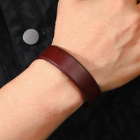 Bracelet pour homme en cuir de luxe