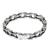 Bracelet Chaine Biker Moto Velo en Argent