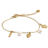 Bracelet d’Été – Charms Coquillage & Perles Naturelles