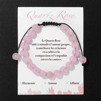Bracelet Quartz Rose la Pierre de l'Amour - La Colibry