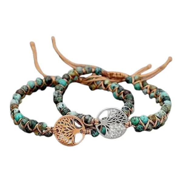 Bracelet Arbre de Vie Jaspe Africaine – Énergie, Sérénité & Ancrage