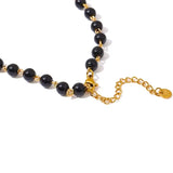 Collier Cœur Rouge en Acier Inoxydable et résine