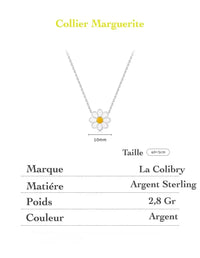 Collier Marguerite en Argent 925