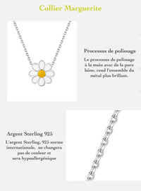 Collier Marguerite en Argent 925