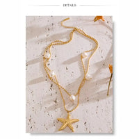 Collier multirang acier inoxydable doré – Bohème & élégant