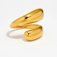 Grosse bague tendance femme – Acier inoxydable Chic
