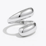 Grosse bague tendance femme – Acier inoxydable Chic
