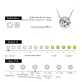 Collier Chaine Argent et Moissanite : Élégance et Intemporalité