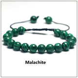 Bracelet en Malachite ajustable