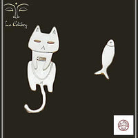 Boucles d'oreille chat - La Colibry